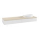 V&B Waschtischunterschrank mit Frontstruktur -Beleuchtung Antao 160x50cm, WBP-farbe botti., glo wh. Lac-3