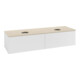 V&B Waschtischunterschrank mit Frontstruktur -Beleuchtung Antao 160x50cm, WBP-farbe botti., glo wh. Lac-1