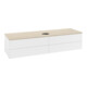 V&B Waschtischunterschrank mit Frontstruktur -Beleuchtung Antao 160x50cm, WBP-farbe botti., wh. m Lac-1