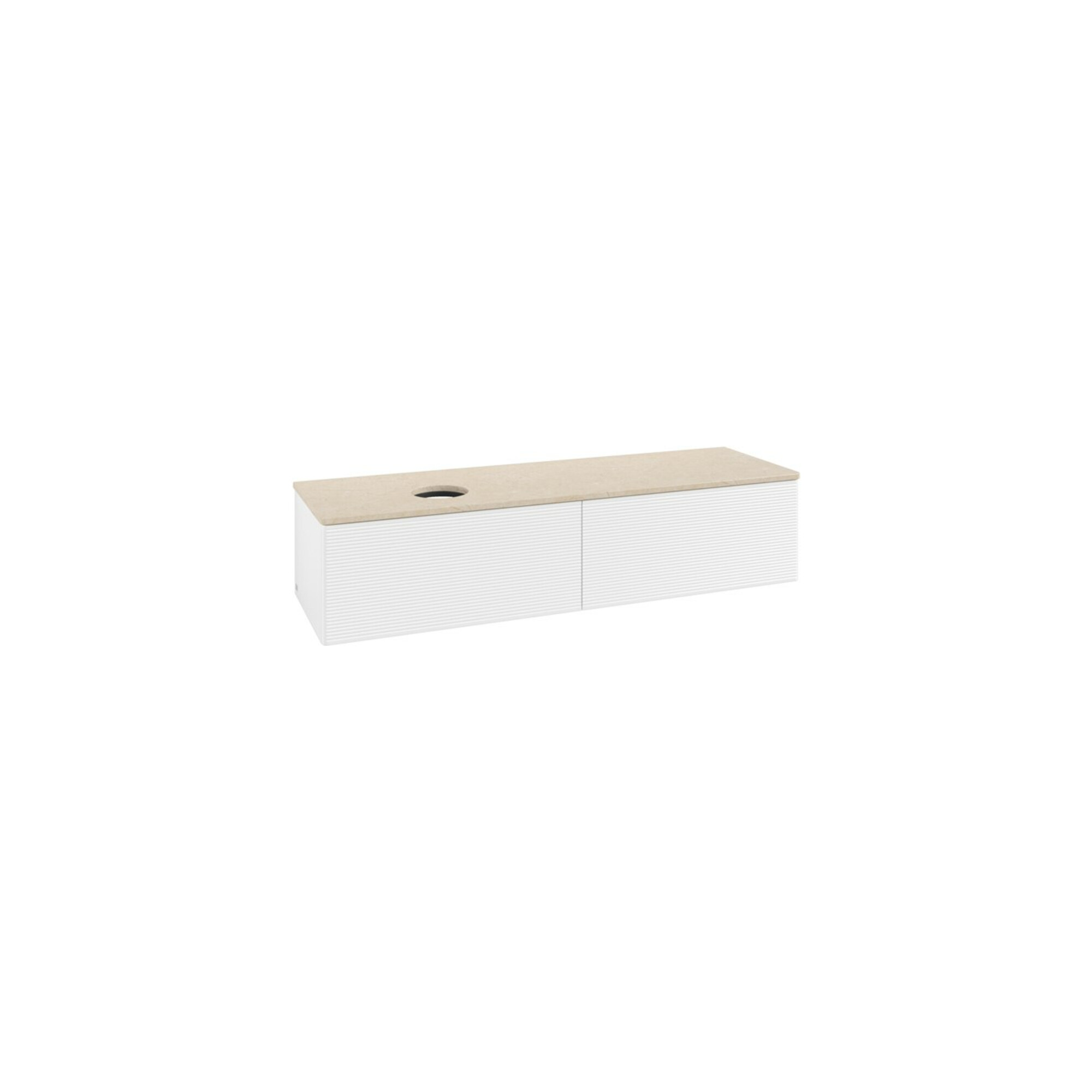 V&B Waschtischunterschrank mit Frontstruktur -Beleuchtung Antao 160x50cm, WBP-farbe botti., wh. m Lac ; Villeroy & Boch