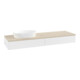 V&B Waschtischunterschrank mit Frontstruktur -Beleuchtung Antao 160x50cm, WBP-farbe botti., wh. m Lac-1