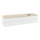 V&B Waschtischunterschrank mit Frontstruktur -Beleuchtung Antao 160x50cm, WBP-farbe botti., wh. m Lac-3