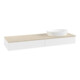 V&B Waschtischunterschrank mit Frontstruktur -Beleuchtung Antao 160x50cm, WBP-farbe botti., wh. m Lac-1