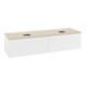 V&B Waschtischunterschrank mit Frontstruktur -Beleuchtung Antao 160x50cm, WBP-farbe botti., wh. m Lac-3