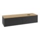 V&B Waschtischunterschrank mit Frontstruktur -Beleuchtung Antao 160x50cm, WBP-farbe hon. Oa, bla m Lac-1