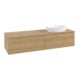 V&B Waschtischunterschrank mit Frontstruktur -Beleuchtung Antao 160x50cm, WBP-farbe honey oak, honey oak-4