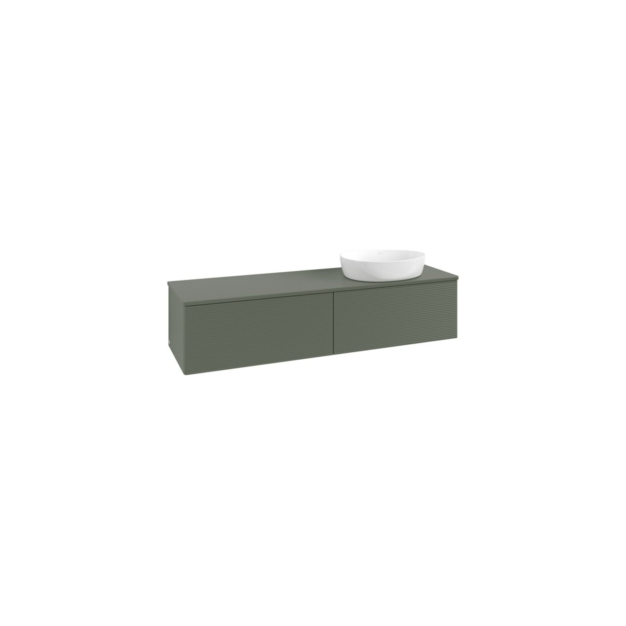 V&B Waschtischunterschrank mit Frontstruktur -Beleuchtung Antao 160x50cm, WBP-farbe Lac, lea gre. m Lac ; Villeroy & Boch