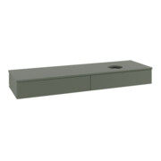 V&B Waschtischunterschrank mit Frontstruktur -Beleuchtung Antao 160x50cm, WBP-farbe Lac, lea gre. m Lac-4