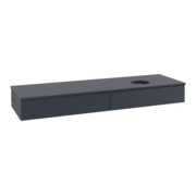 V&B Waschtischunterschrank mit Frontstruktur -Beleuchtung Antao 160x50cm, WBP-farbe Lac, md bl. m Lac