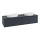 V&B Waschtischunterschrank mit Frontstruktur -Beleuchtung Antao 160x50cm, WBP-farbe Lac, md bl. m Lac-1
