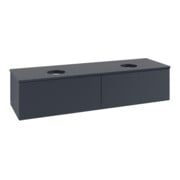 V&B Waschtischunterschrank mit Frontstruktur -Beleuchtung Antao 160x50cm, WBP-farbe Lac, md bl. m Lac-3