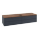 V&B Waschtischunterschrank mit Frontstruktur -Beleuchtung Antao 160x50cm, WBP-farbe w. wal, md bl. m Lac-3