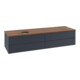 V&B Waschtischunterschrank mit Frontstruktur -Beleuchtung Antao 160x50cm, WBP-farbe w. wal, md bl. m Lac-3