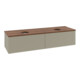 V&B Waschtischunterschrank mit Frontstruktur -Beleuchtung Antao 160x50cm, WBP-farbe w. wal, st. Gr m Lac-3