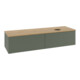 V&B Waschtischunterschrank mit Frontstruktur -Beleuchtung Antao 160x50cm, WBP hon. Oa, lea gre. m Lac-1