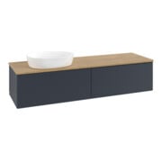 V&B Waschtischunterschrank mit Frontstruktur -Beleuchtung Antao 160x50cm, WBP hon. Oa, md bl. m Lac-3