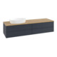 V&B Waschtischunterschrank mit Frontstruktur -Beleuchtung Antao 160x50cm, WBP hon. Oa, md bl. m Lac-3