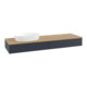 V&B Waschtischunterschrank mit Frontstruktur -Beleuchtung Antao 160x50cm, WBP hon. Oa, md bl. m Lac-3