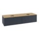 V&B Waschtischunterschrank mit Frontstruktur -Beleuchtung Antao 160x50cm, WBP hon. Oa, md bl. m Lac-4