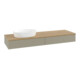 V&B Waschtischunterschrank mit Frontstruktur -Beleuchtung Antao 160x50cm, WBP hon. Oa, st. Gr m Lac-1