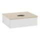 V&B Waschtischunterschrank mit Frontstruktur -Beleuchtung Antao 60x19x50cm, HL, WBP botti., glo wh. Lac-1