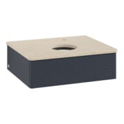 V&B Waschtischunterschrank mit Frontstruktur -Beleuchtung Antao 60x19x50cm, HL, WBP botti., md bl. m Lac-3