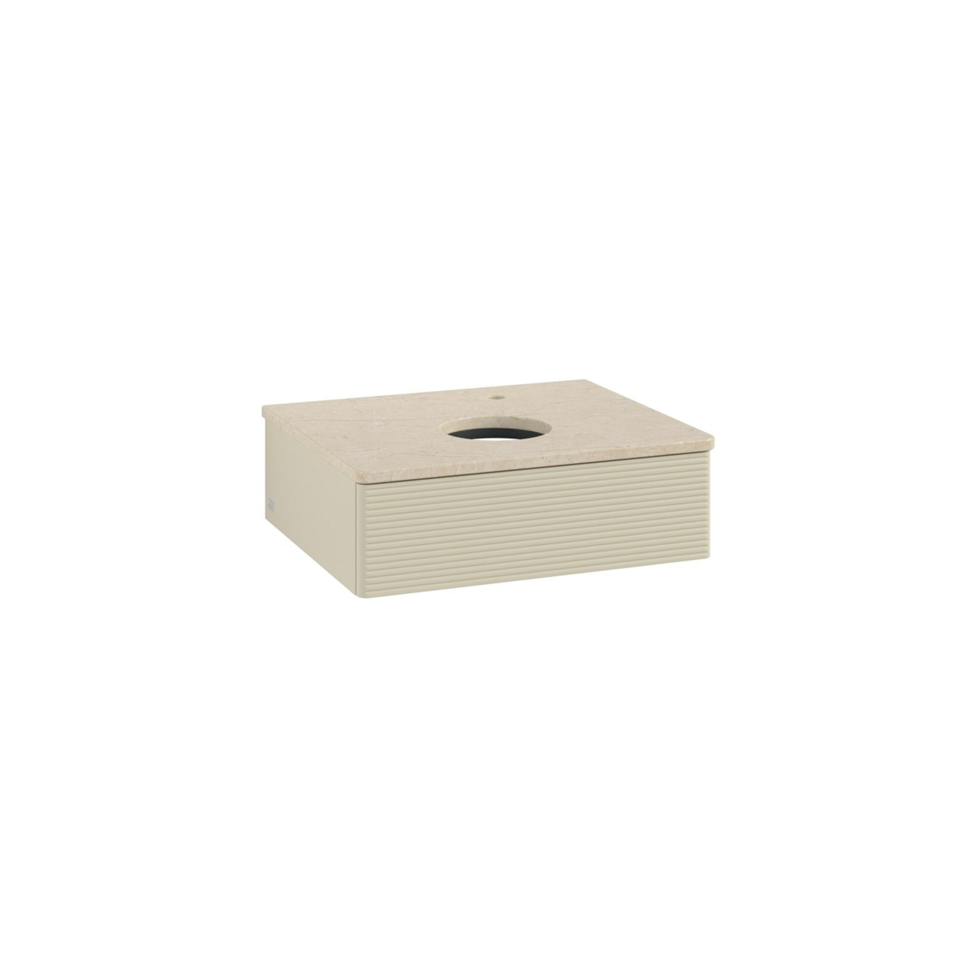 V&B Waschtischunterschrank mit Frontstruktur -Beleuchtung Antao 60x19x50cm, HL, WBP botti., si Gr m Lac ; Villeroy & Boch