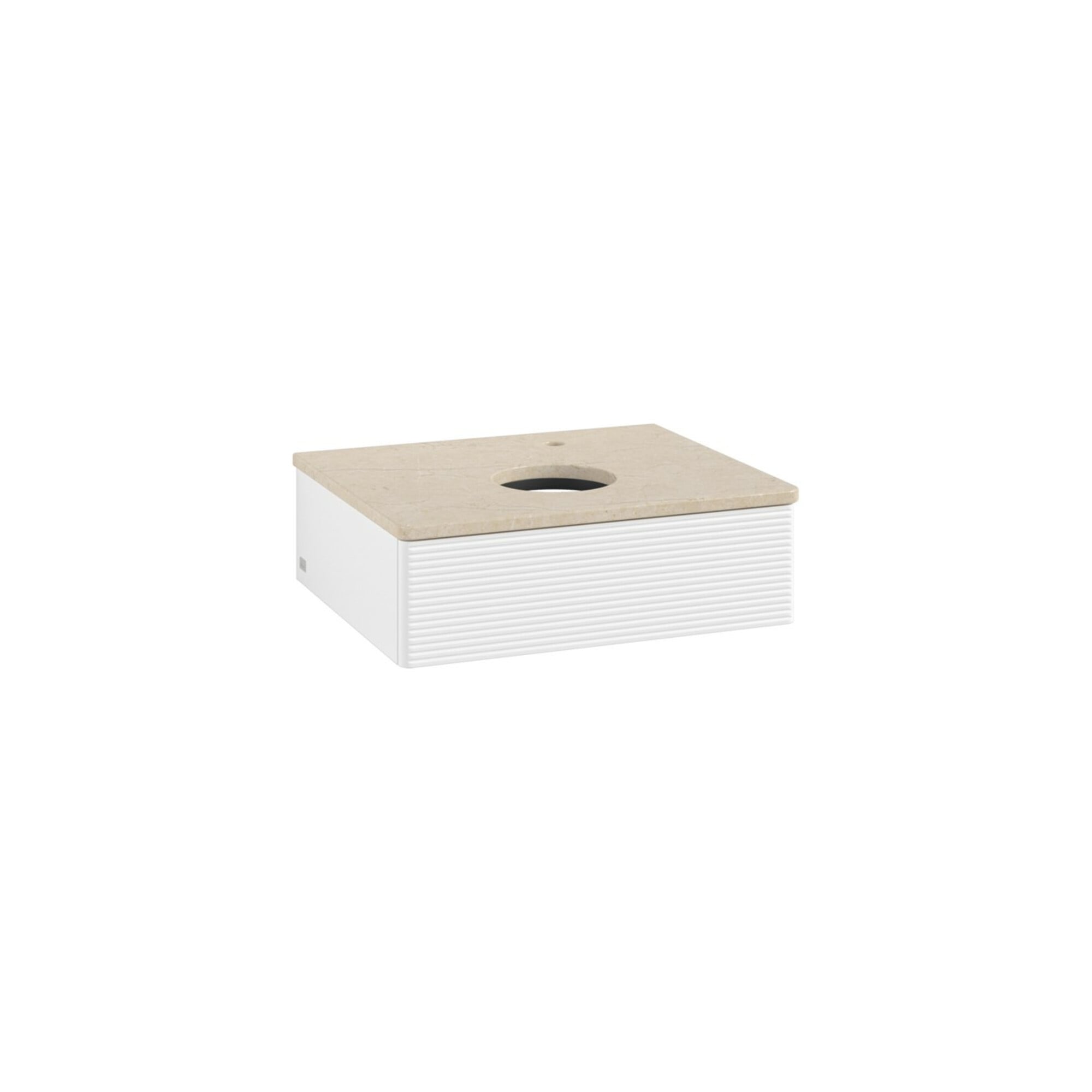 V&B Waschtischunterschrank mit Frontstruktur -Beleuchtung Antao 60x19x50cm, HL, WBP botti., wh. m Lac ; Villeroy & Boch