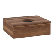 V&B Waschtischunterschrank mit Frontstruktur -Beleuchtung Antao 60x19x50cm, HL, WBP-farbe w. wal, w. wal