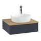V&B Waschtischunterschrank mit Frontstruktur -Beleuchtung Antao 60x19x50cm, HL, WBP hon. Oa, md b m Lac-3