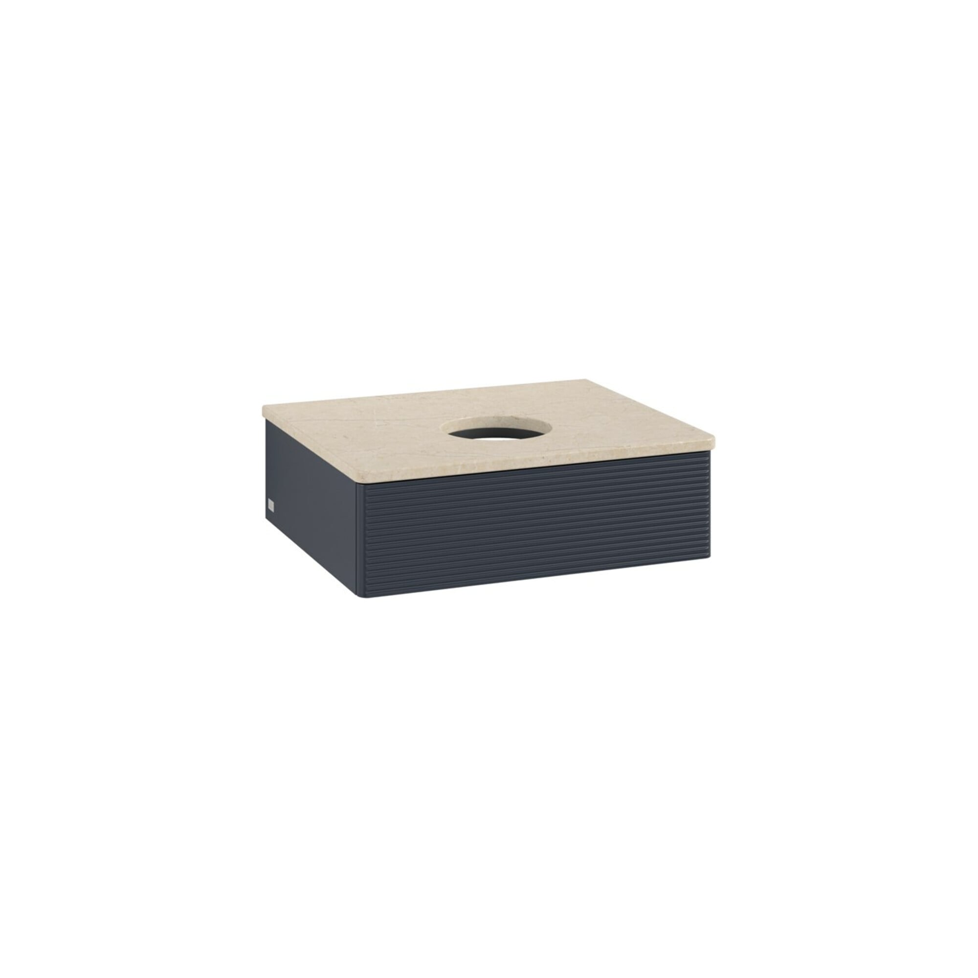 V&B Waschtischunterschrank mit Frontstruktur -Beleuchtung Antao 60x19x50cm, WBP botti., md bl. m Lac ; Villeroy & Boch