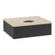 V&B Waschtischunterschrank mit Frontstruktur -Beleuchtung Antao 60x19x50cm, WBP-farbe botti., bla m Lac-3
