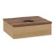V&B Waschtischunterschrank mit Frontstruktur -Beleuchtung Antao 60x19x50cm, WBP-farbe w. wal, honey oak-1