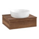 V&B Waschtischunterschrank mit Frontstruktur -Beleuchtung Antao 60x19x50cm, WBP-farbe w. wal, w. walnut-3
