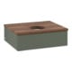 V&B Waschtischunterschrank mit Frontstruktur -Beleuchtung Antao 60x19x50cm, WBP w. wal, lea gre. m Lac-3