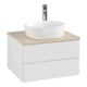 V&B Waschtischunterschrank mit Frontstruktur -Beleuchtung Antao 60x36x50cm, HL, WBP botti., glo wh. Lac-1