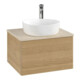V&B Waschtischunterschrank mit Frontstruktur -Beleuchtung Antao 60x36x50cm, HL, WBP botti., hon. Oa-1