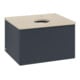 V&B Waschtischunterschrank mit Frontstruktur -Beleuchtung Antao 60x36x50cm, HL, WBP botti., md bl. m Lac-1