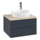 V&B Waschtischunterschrank mit Frontstruktur -Beleuchtung Antao 60x36x50cm, HL, WBP botti., md bl. m Lac