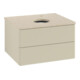 V&B Waschtischunterschrank mit Frontstruktur -Beleuchtung Antao 60x36x50cm, HL, WBP botti., si Gr m Lac-1