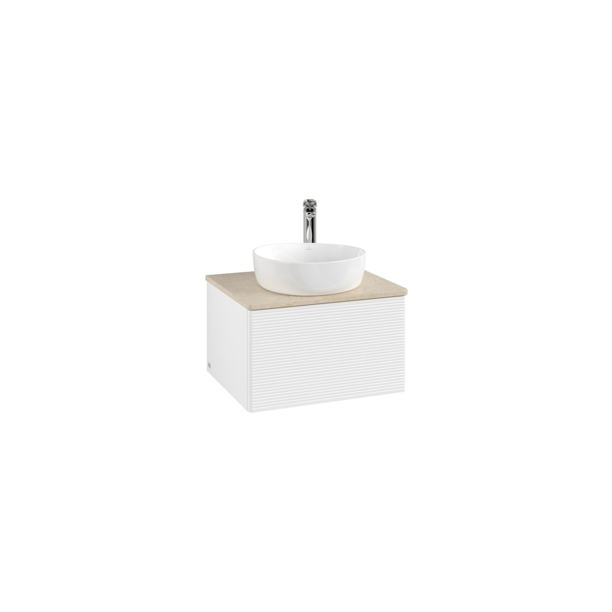 V&B Waschtischunterschrank mit Frontstruktur -Beleuchtung Antao 60x36x50cm, HL, WBP botti., wh. m Lac ; Villeroy & Boch
