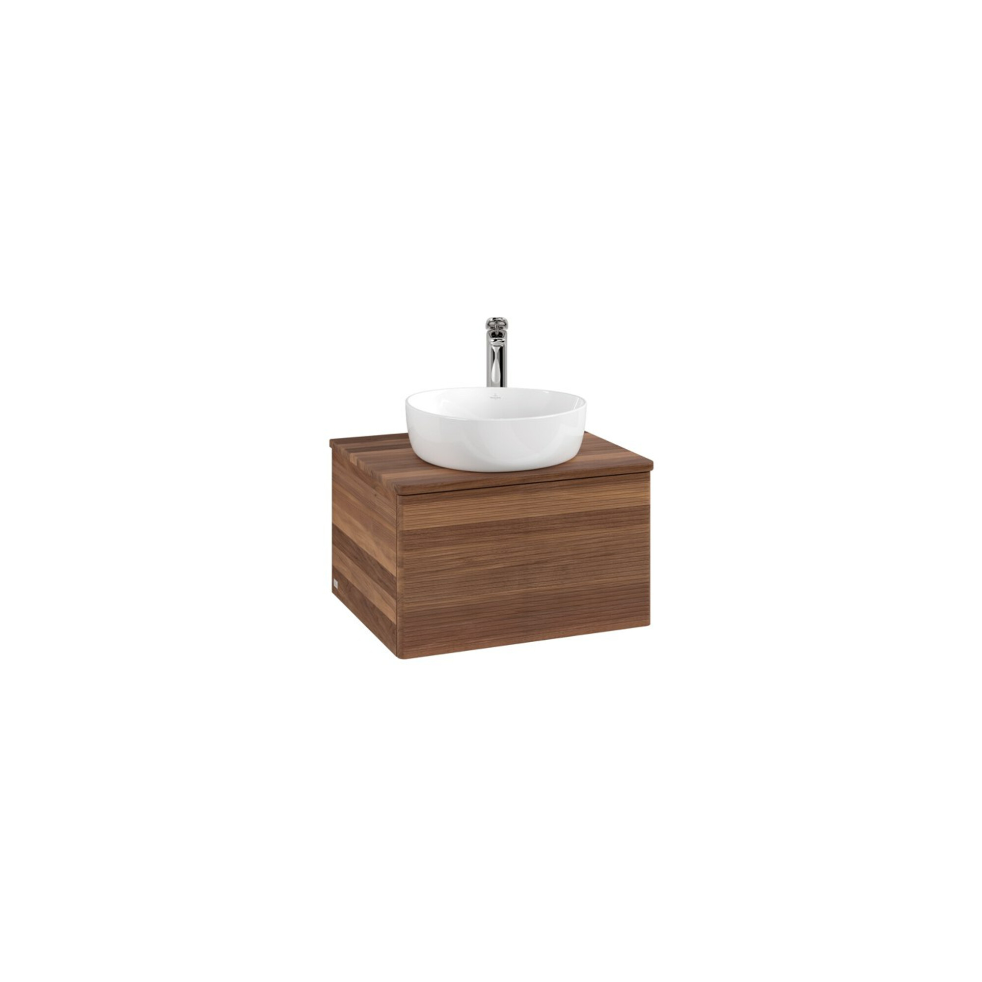 V&B Waschtischunterschrank mit Frontstruktur -Beleuchtung Antao 60x36x50cm, HL, WBP-farbe w. wal, w. wal ; Villeroy & Boch