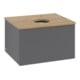 V&B Waschtischunterschrank mit Frontstruktur -Beleuchtung Antao 60x36x50cm, HL, WBP hon. Oa, A m Lac-3