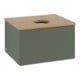 V&B Waschtischunterschrank mit Frontstruktur -Beleuchtung Antao 60x36x50cm, HL, WBP hon. Oa, le g. m Lac-3