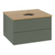 V&B Waschtischunterschrank mit Frontstruktur -Beleuchtung Antao 60x36x50cm, HL, WBP hon. Oa, le g. m Lac-3