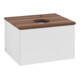 V&B Waschtischunterschrank mit Frontstruktur -Beleuchtung Antao 60x36x50cm, HL, WBP w. wal, glo wh. Lac-1