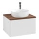 V&B Waschtischunterschrank mit Frontstruktur -Beleuchtung Antao 60x36x50cm, HL, WBP w. wal, glo wh. Lac-3