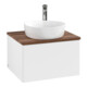 V&B Waschtischunterschrank mit Frontstruktur -Beleuchtung Antao 60x36x50cm, HL, WBP w. wal, wh. m Lac-3