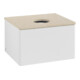 V&B Waschtischunterschrank mit Frontstruktur -Beleuchtung Antao 60x36x50cm, WBP botti., glo wh. Lac-1