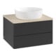 V&B Waschtischunterschrank mit Frontstruktur -Beleuchtung Antao 60x36x50cm, WBP-farbe botti., bla m Lac-3